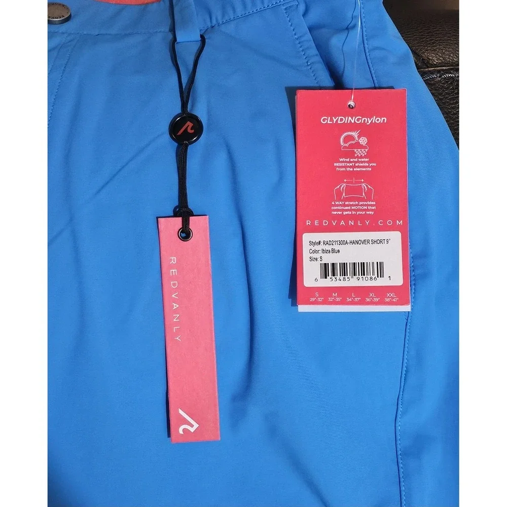 Redvanly‎ Men's Ibiza Blue Hanover Pull-On Golf Shorts Size Small 9